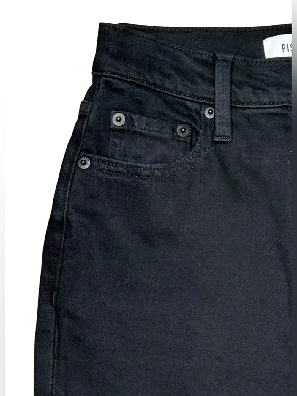 Pistola Teagan High Rise Vented Straight Jeans Black Size 24 - Picture 6 of 10